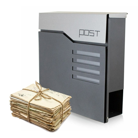 Cutie mailbox de calitate, de culoare gri