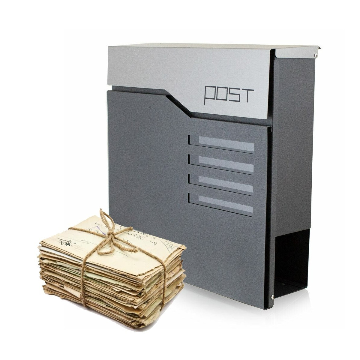 Cutie mailbox de calitate, de culoare gri