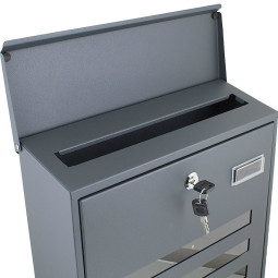 Cutie poștală pentru cheie de culoare gri închis