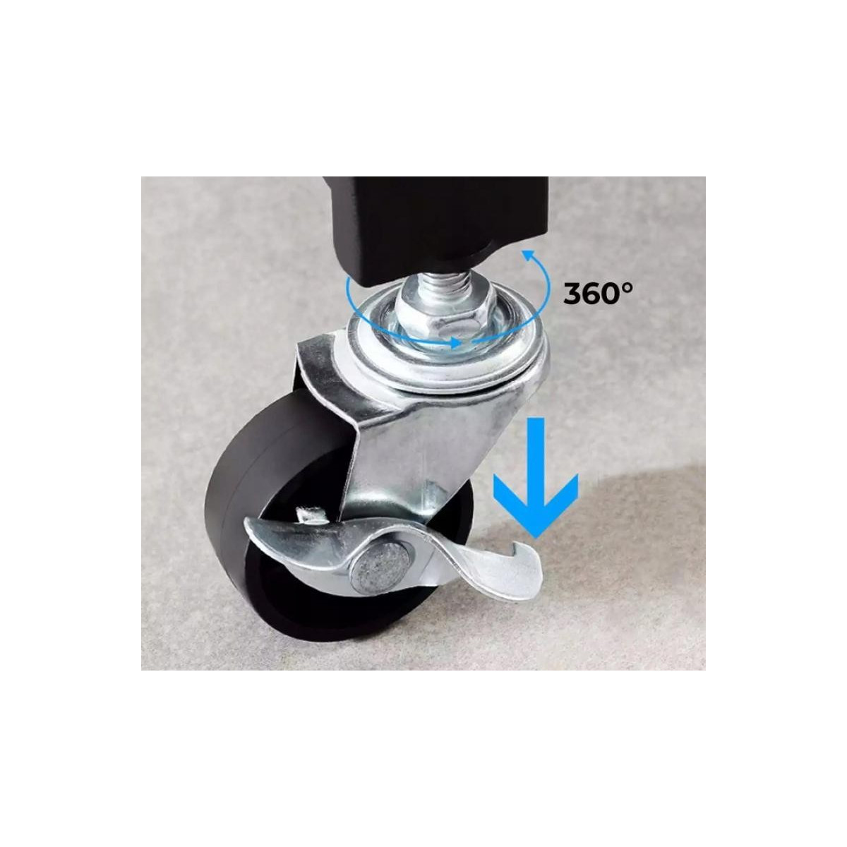 Raft pliabil pe roți 163x72x34 cm