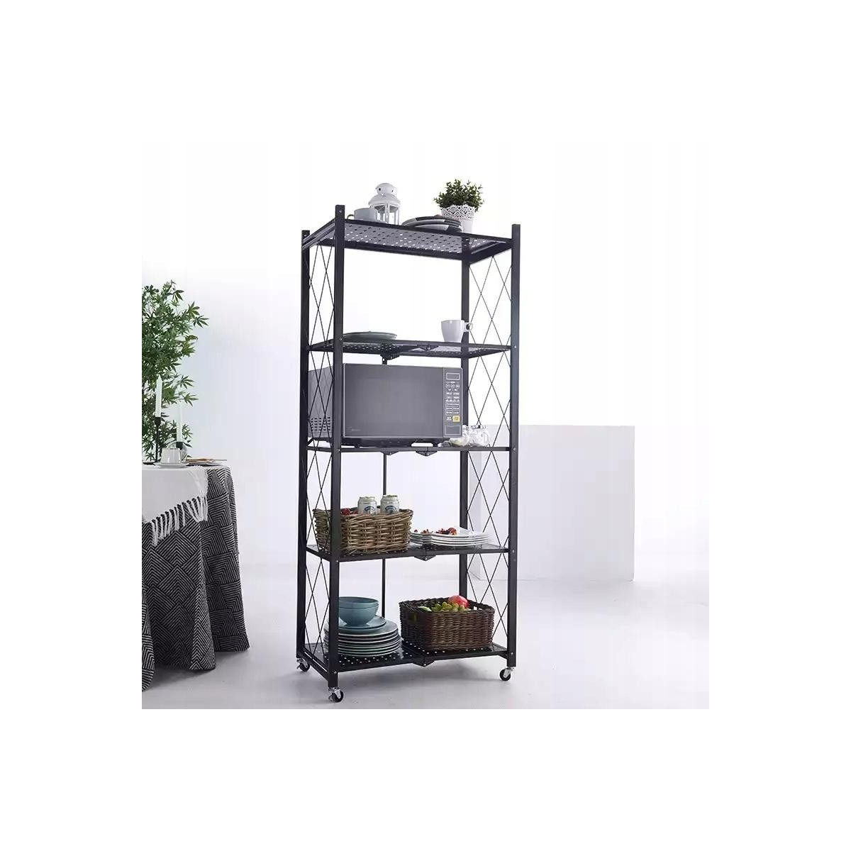 Raft pliabil pe roți 163x72x34 cm