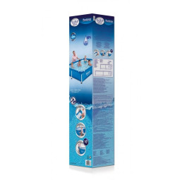 Piscină de grădină de culoare albastră cu dimensiunile 22x150x43 cm