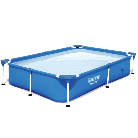 Piscină de grădină de culoare albastră cu dimensiunile 22x150x43 cm