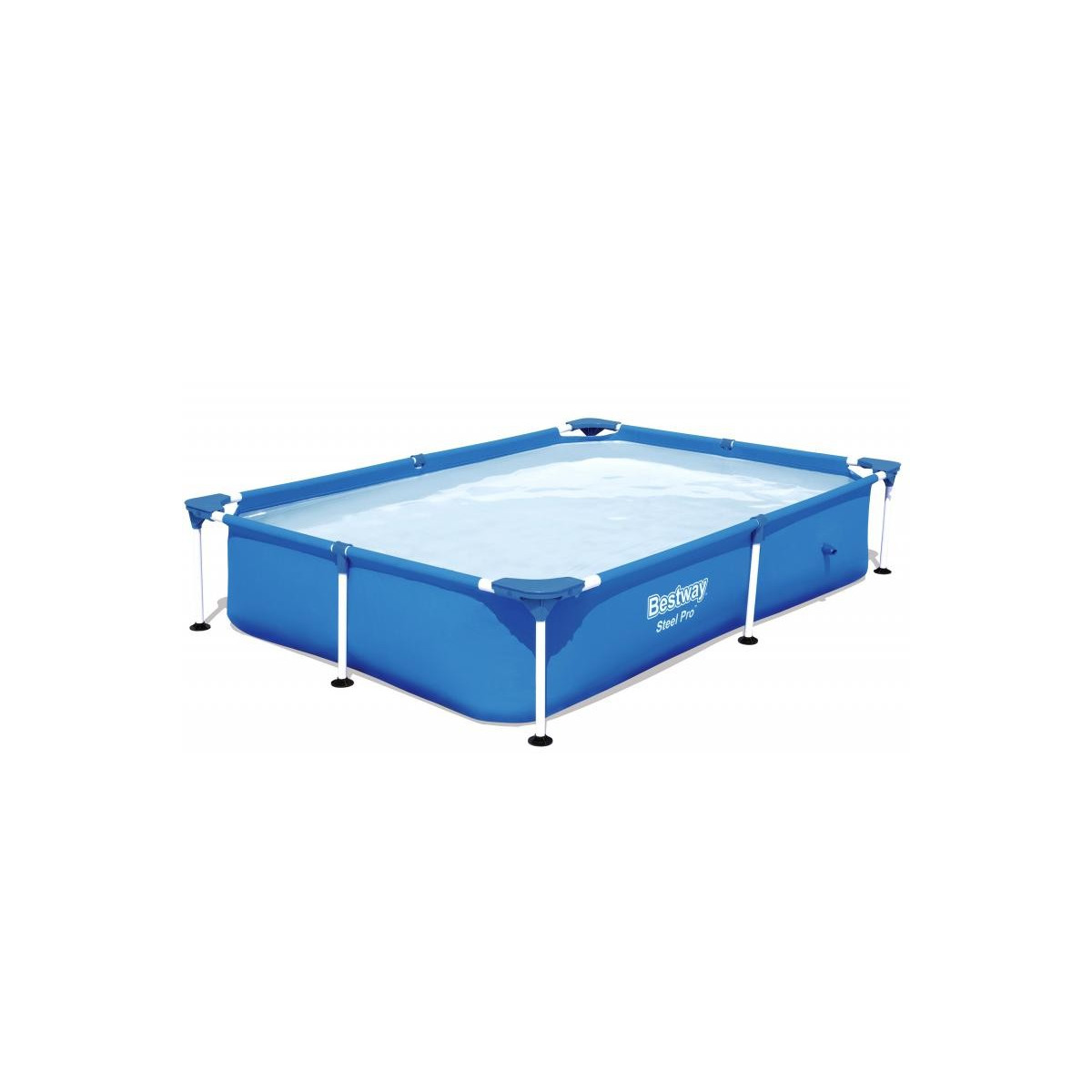 Piscină de grădină de culoare albastră cu dimensiunile 22x150x43 cm