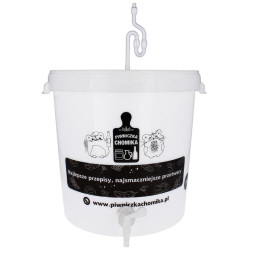 Vas fermentare de 30L cu capac, robinet, tub și garnitură