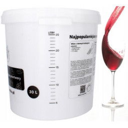 Vas fermentare de 30L cu capac, robinet, tub și garnitură