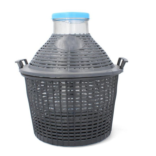 Damigeană pentru vin, 15L, cu gură largă