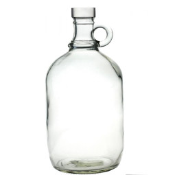 Sticlă mare cu mânere + capac