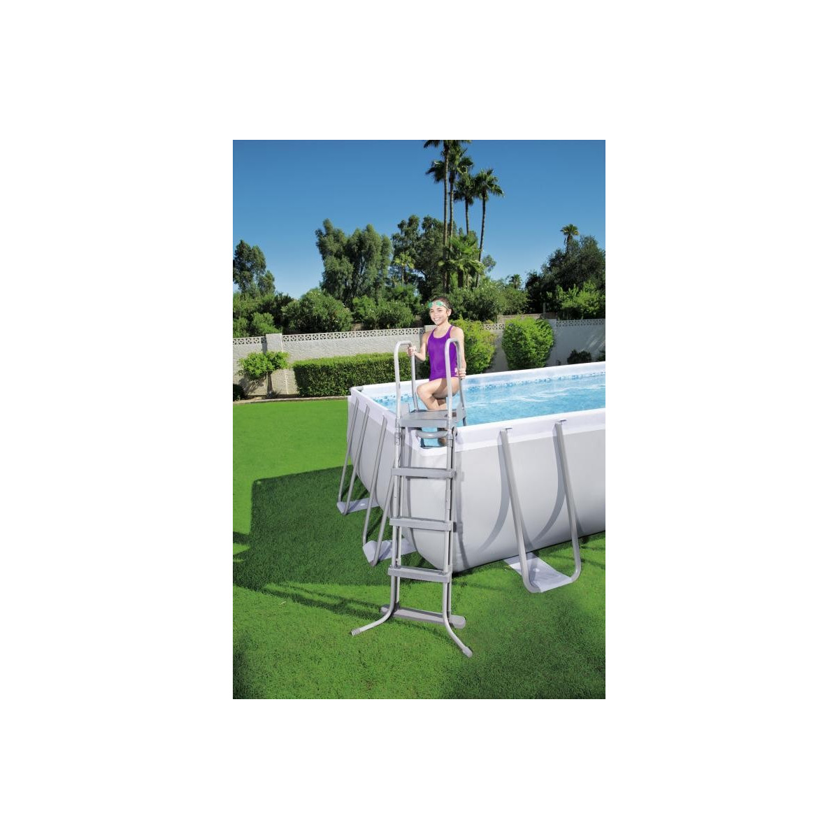 Piscină de grădină 412x201x122 cm