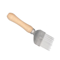 Furculiță pentru decaparea mierii cu mâner din lemn 20x6,5 cm În pachet-6 buc.