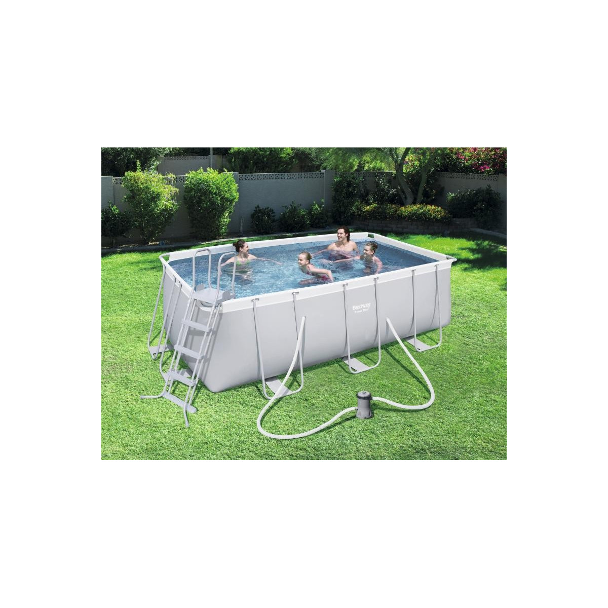 Piscină de grădină 412x201x122 cm