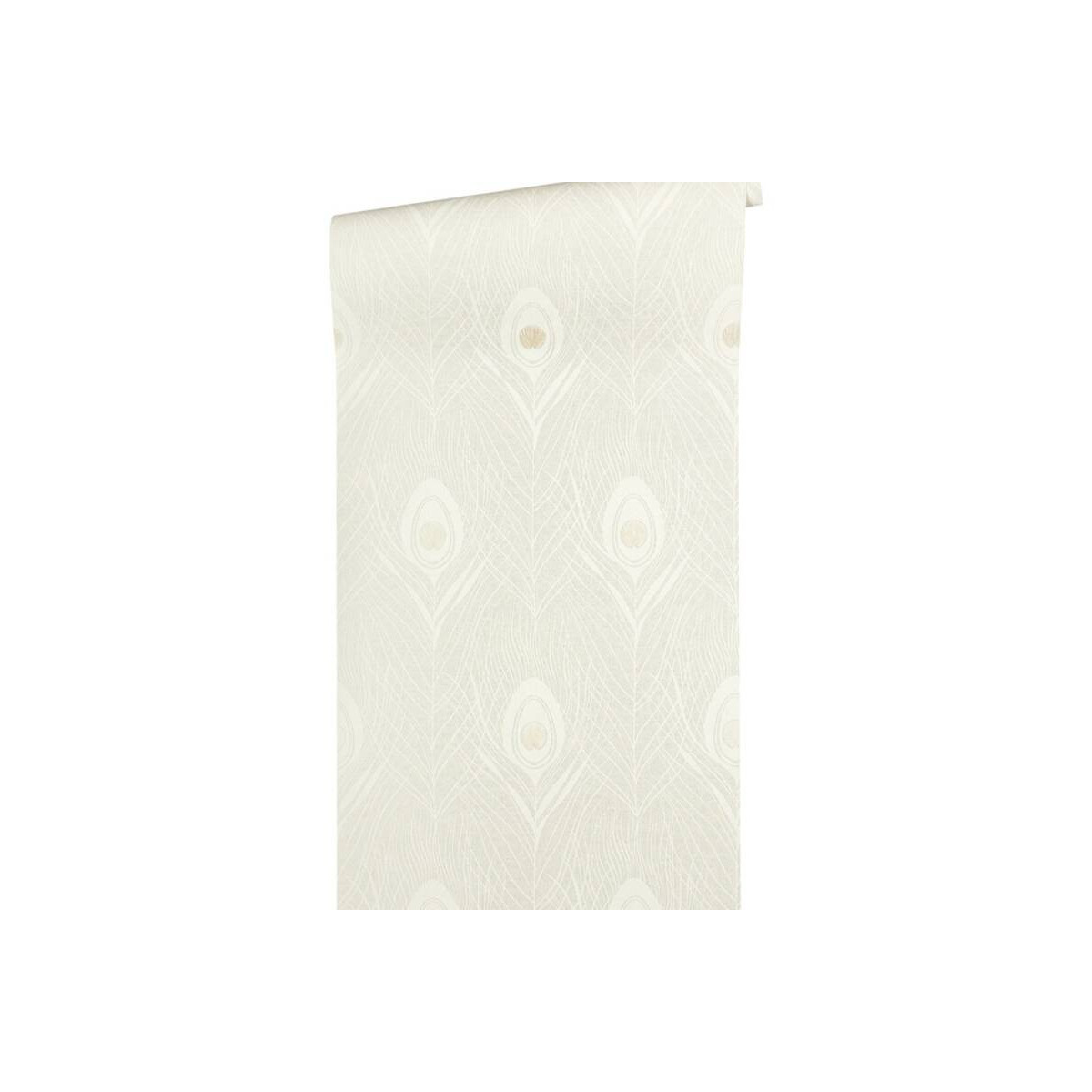 Tapetă de calitate pentru perete de culoare verde cu motiv de pană de păun Absolutely Chic 36971-4