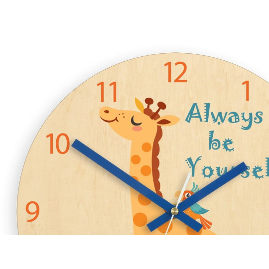 Ceasuri de perete pentru copii cu motif de girafă