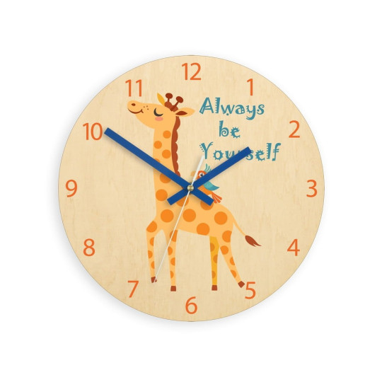 Ceasuri de perete pentru copii cu motif de girafă