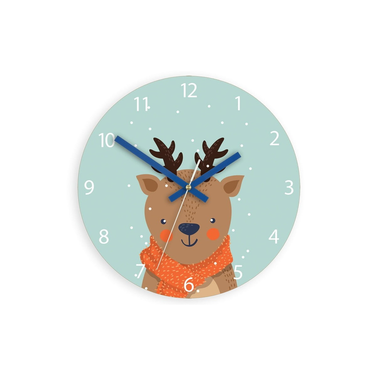 Ceasuri frumoase pentru copii cu motiv de Crăciun cu cerb