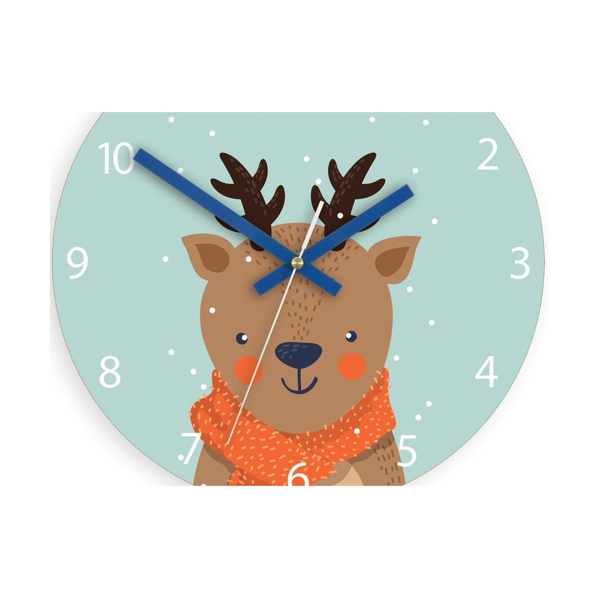 Ceasuri frumoase pentru copii cu motiv de Crăciun cu cerb