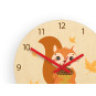 Ceasuri de perete pentru copii cu motiv de veveriță