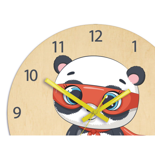 Ceasuri frumoase pentru copii cu tema Super Panda