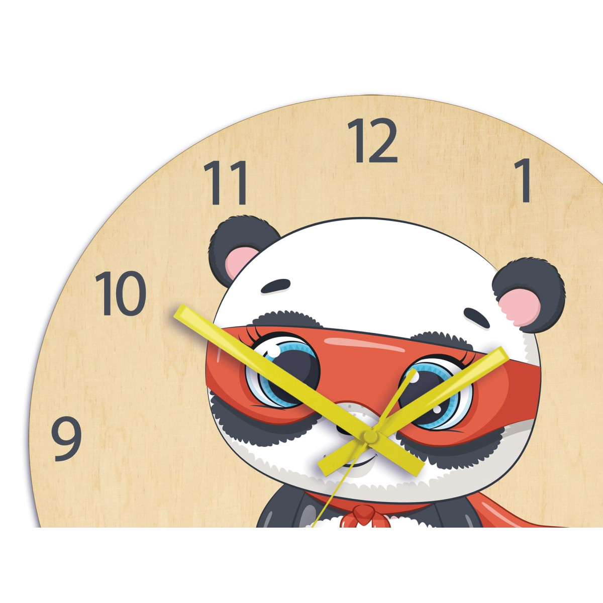 Ceasuri frumoase pentru copii cu tema Super Panda