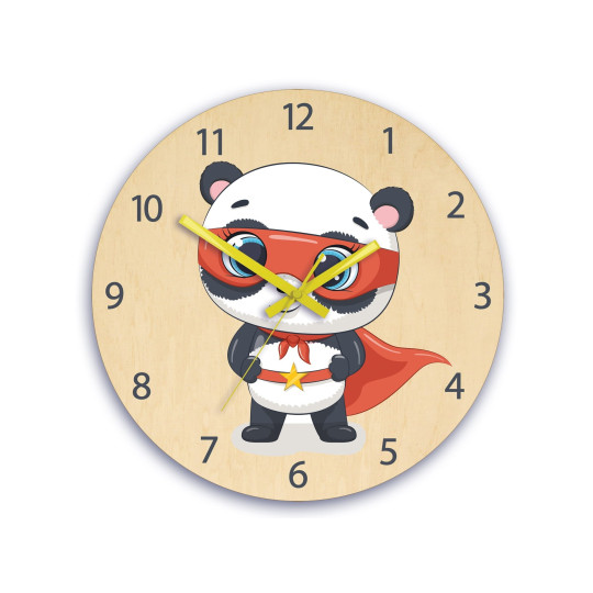 Ceasuri frumoase pentru copii cu tema Super Panda