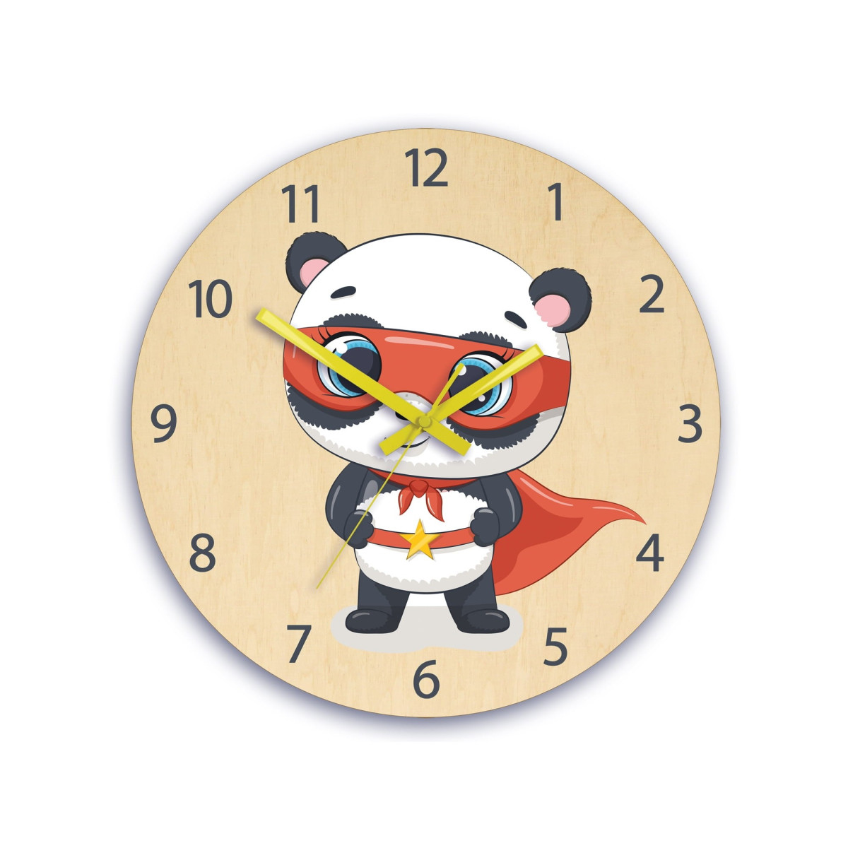 Ceasuri frumoase pentru copii cu tema Super Panda