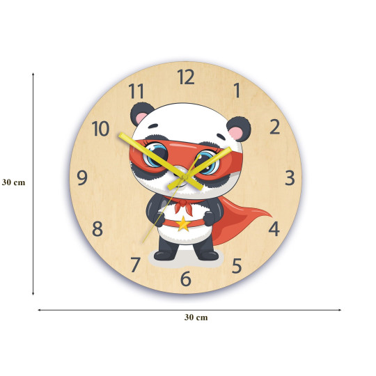 Ceasuri frumoase pentru copii cu tema Super Panda