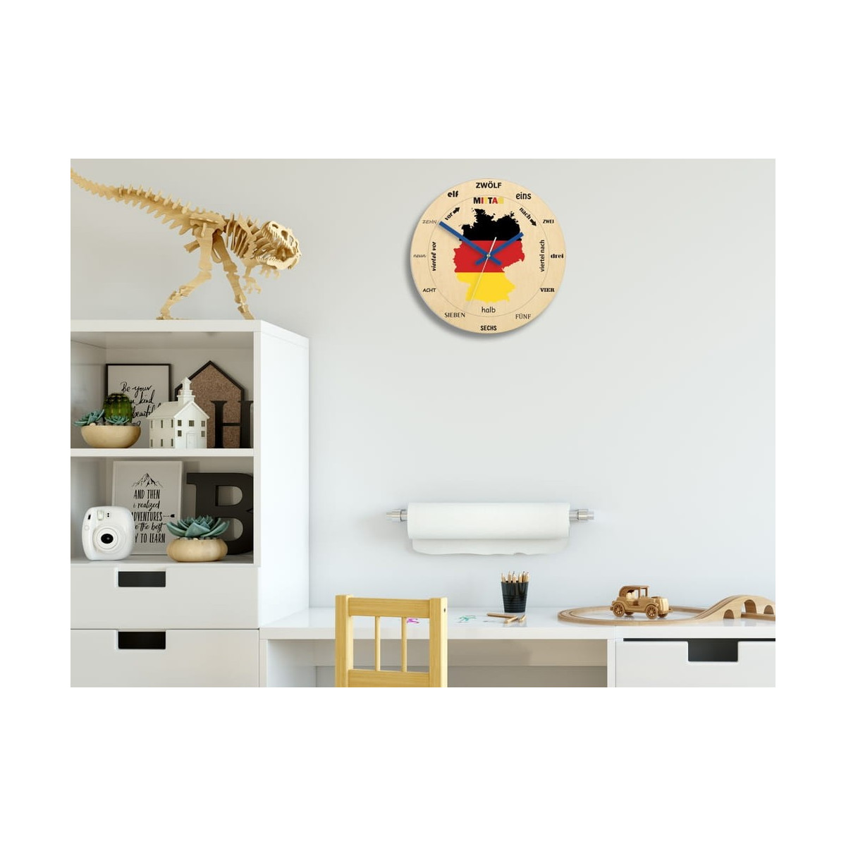 Ceasuri de perete pentru copii cu motivul Germaniei