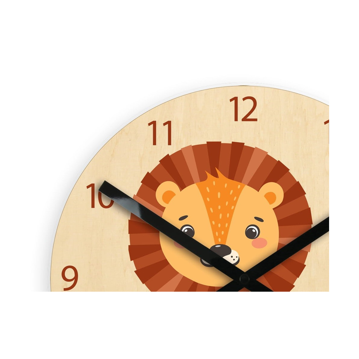 Ceasuri de perete originale pentru copii cu motivul unui leu