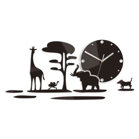 Ceasuri negre de perete safari