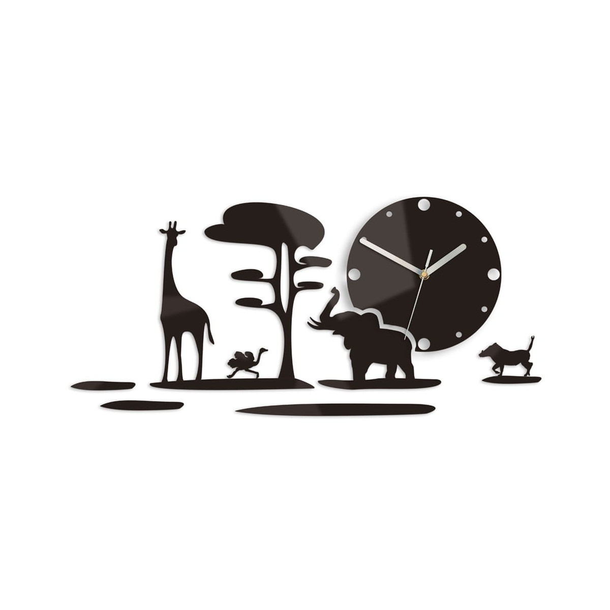 Ceasuri negre de perete safari