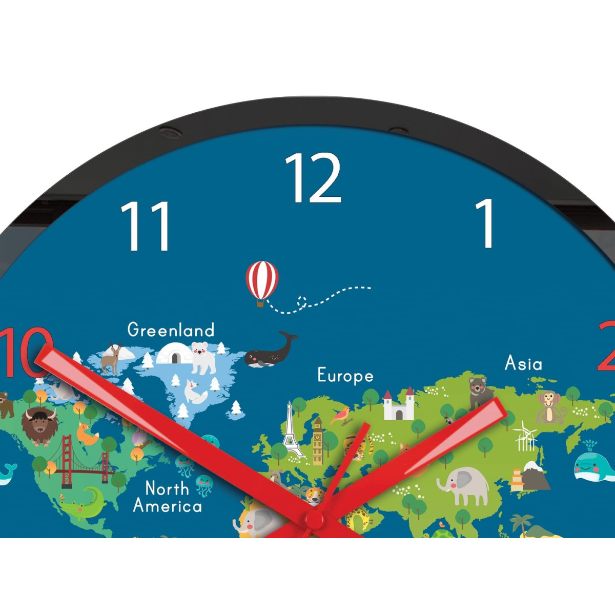 Ceasuri pentru copii cu hartă a lumii