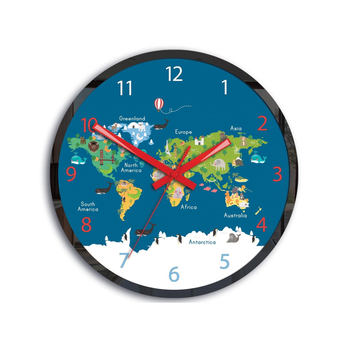 Ceasuri pentru copii cu hartă a lumii
