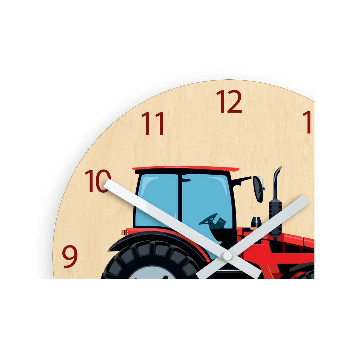 Ceasuri pentru copii cu tractor pe perete