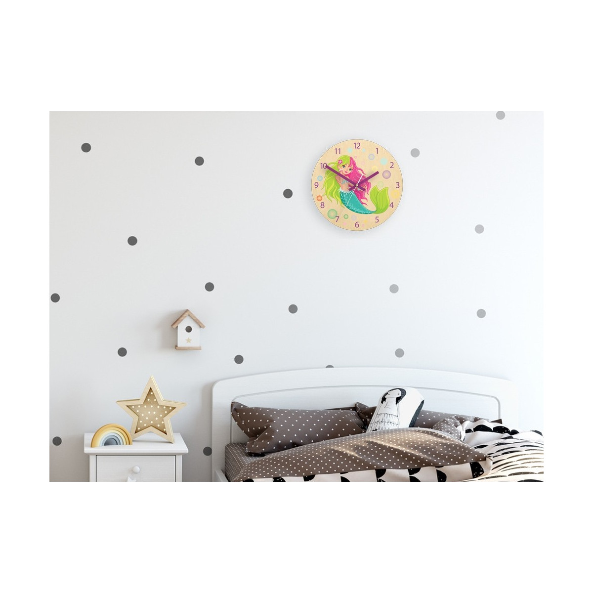 Ceasuri de perete pentru copii de calitate, silențioase, cu sirenă.