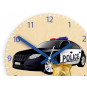 Ceasuri de perete pentru copii cu mașină de poliție
