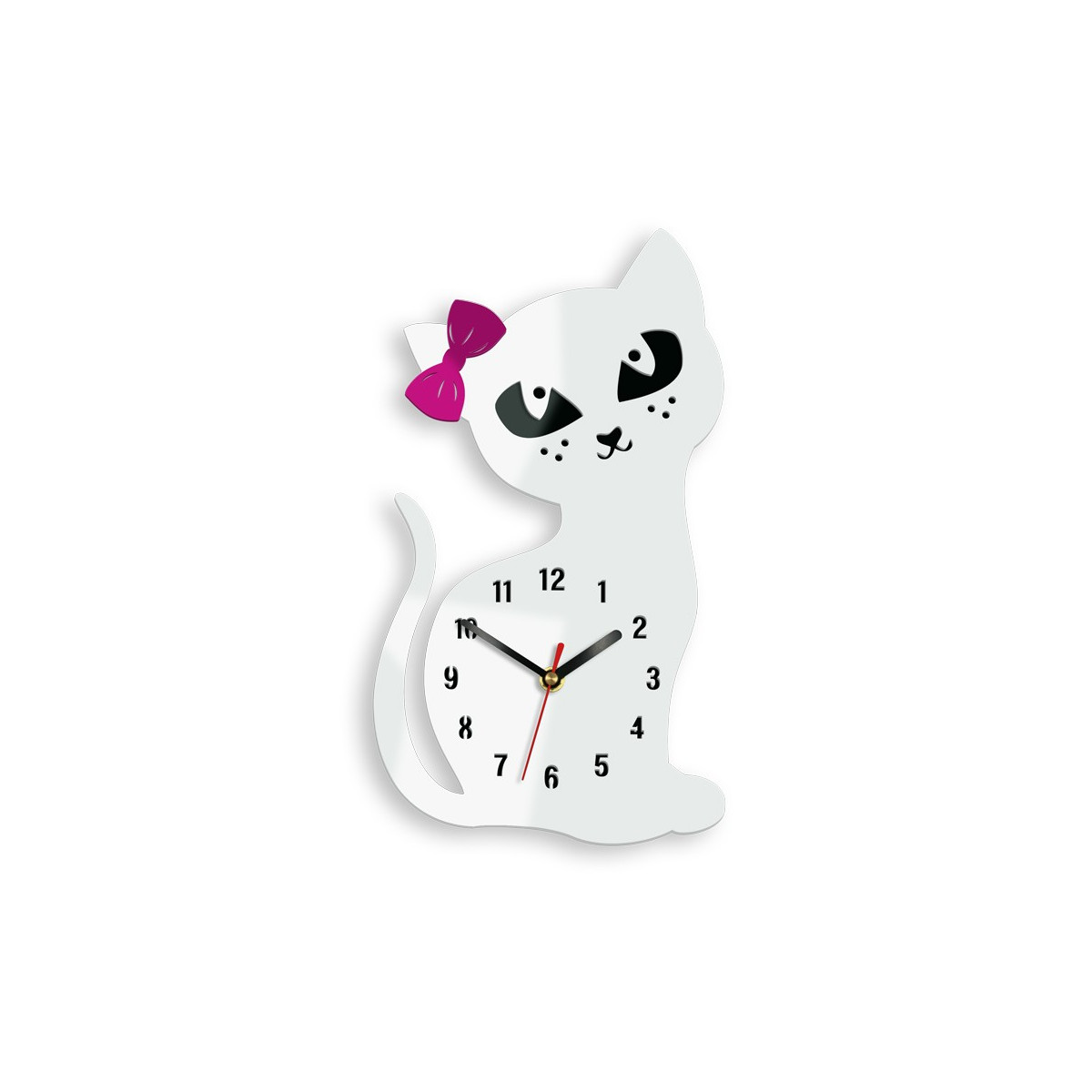 Ceasuri pentru camera copiilor cu pisici în diverse culori