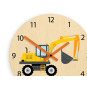 Ceasuri de perete pentru copii cu excavator