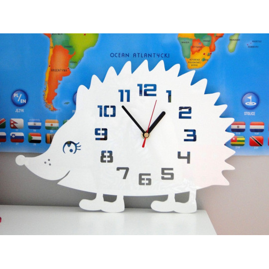 Ceasuri de perete albe pentru copii, arici