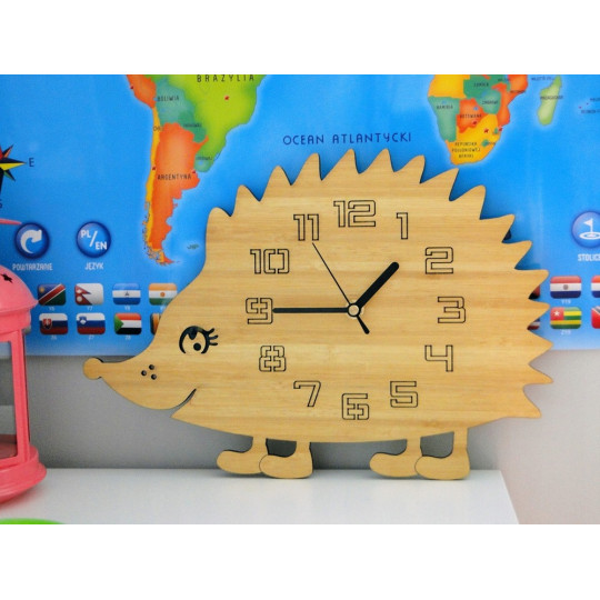 Ceas de perete pentru camera copilului arici
