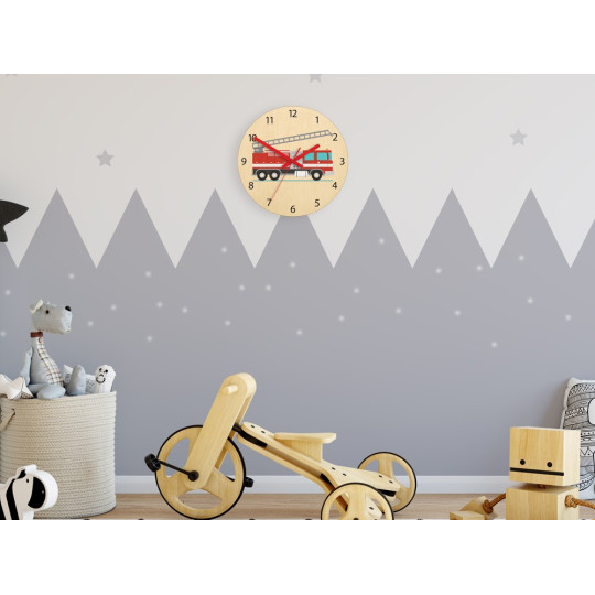 Ceasuri originale pentru copii cu mașina de pompieri