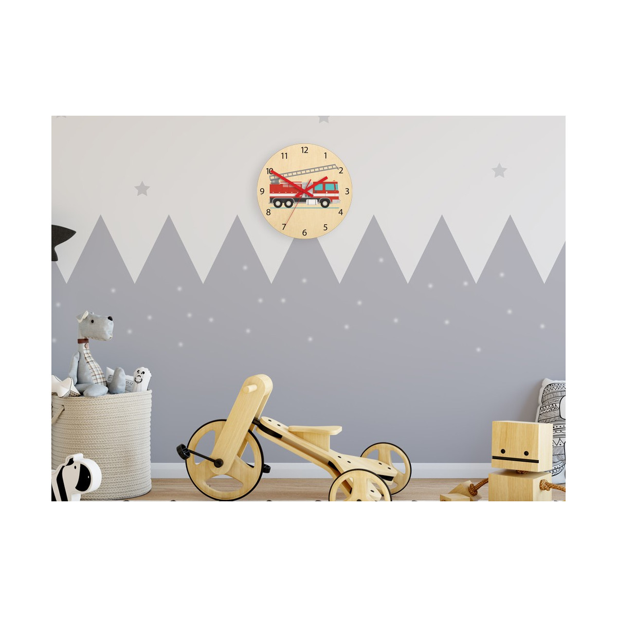 Ceasuri originale pentru copii cu mașina de pompieri