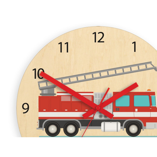 Ceasuri originale pentru copii cu mașina de pompieri