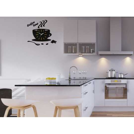 Ceasuri decorative de bucătărie de culoare neagră