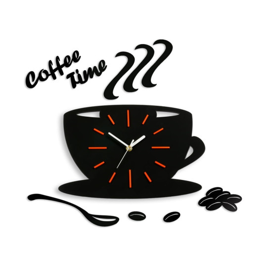 Ceas de perete pentru bucătărie în formă de ceașcă