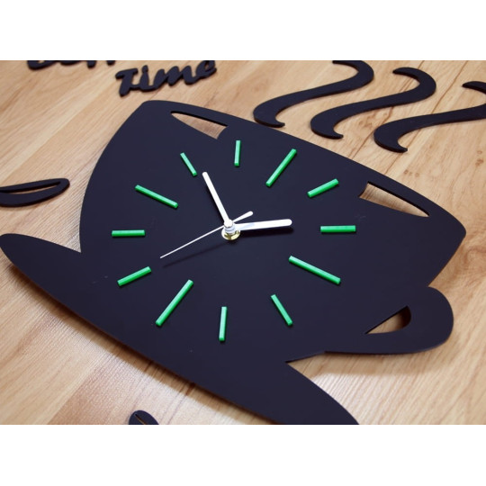 Culoare neagră, ceas de bucătărie original