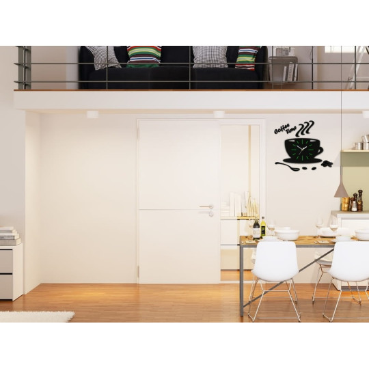 Culoare neagră, ceas de bucătărie original