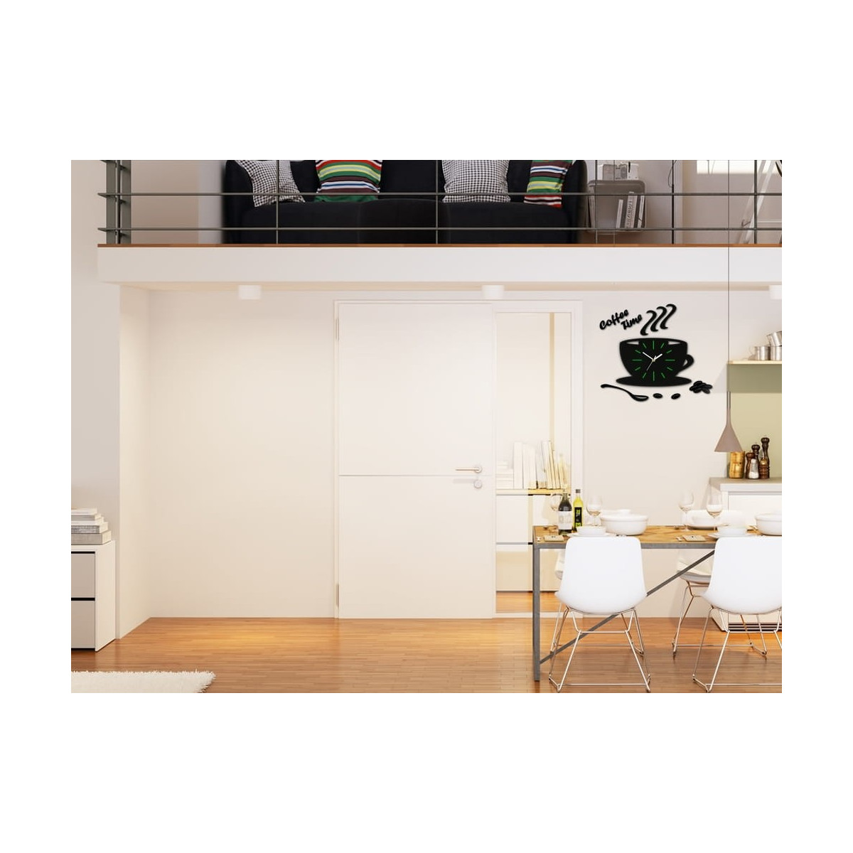 Culoare neagră, ceas de bucătărie original