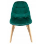 Stolička Velvet v verde    Stolička Velvet este disponibilă într-o nuanță elegantă de verde.