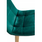 Stolička Velvet v verde    Stolička Velvet este disponibilă într-o nuanță elegantă de verde.