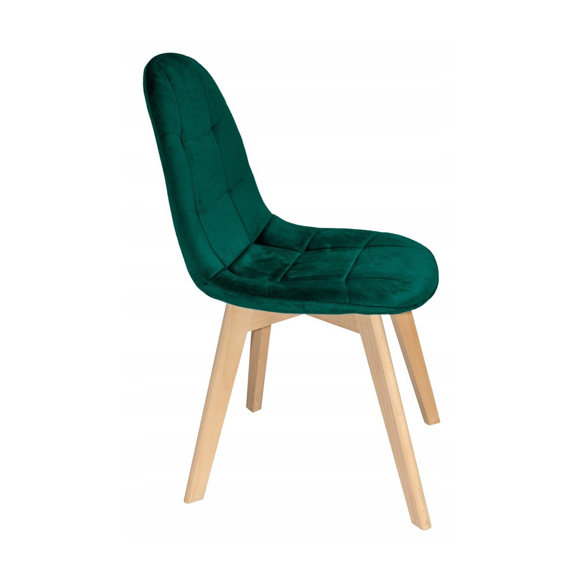 Stolička Velvet v verde    Stolička Velvet este disponibilă într-o nuanță elegantă de verde.
